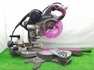 中古品 HITACHI 日立工機 190mm 卓上 スライドマルノコ C7RSHC