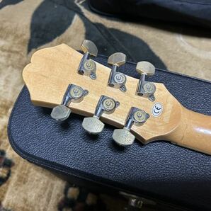 OLD・ Epiphone エピフォン EJ 200・ジャンボサイズ・GIBSON J-200スタイル・ナチュラル」ボディー・RIITER GIGケース付き。激安・調整済みの画像4