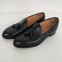 ◎13777 CROCKETT＆JONES クロケットアンドジョーンズ CAVENDISH 2　ローファー　ブラック　7E （jp25.5cm相当）29376 　_画像1