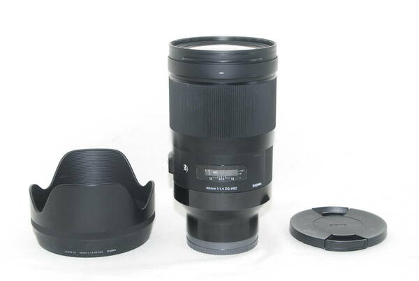 ★良品★SIGMA シグマ 40mm F1.4 DG HSM Art SONY ソニーEマウント フード付き♪