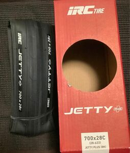 未使用/箱なし発送 IRC JETTY PLUS 700×28c 1本 旧製品ブラック クリンチャー タイヤ ジェッティ プラス＋