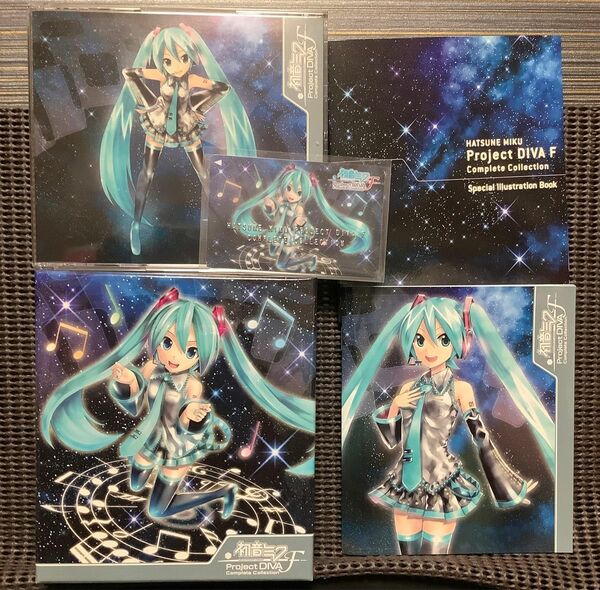 「初音ミク-Project DIVA-F」Complete Collection 4枚組み(CD3枚＋BD1枚)クレカ風カードなど