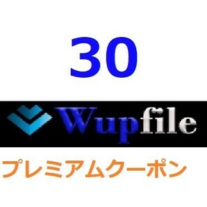 Wupfile プレミアム公式プレミアムクーポン 30日間 入金確認後1分～24時間以内発送の画像1