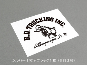 R.D.TRUCKING INC. ラバーダック（左向き） 2枚×2セット【2種】カッティングステッカー コンボイ CONVOY