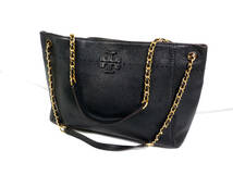 美品★Tory Burch/トリーバーチ★黒★チェーン★ショルダーバッグ・ハンドバッグ★ゴールド金具_画像10