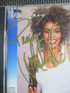 ◆ホイットニー ヒューストン 直筆サイン入りCD◆WHITNEY HOUSTON Wanna Dance With Somebody♪R-80305カナ