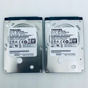 TOSHIBA HDD 500GB 型番: MQ01ABF050 x 2個