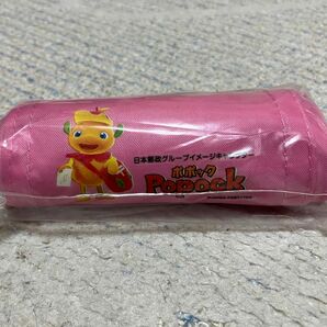 エコバッグ　昔の日本郵政グループイメージキャラクターポポック　ピンク