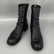 GUIDI グイディ BACK ZIP MID BOOTS バッグジップブーツ 42 788Z BLACK_画像4