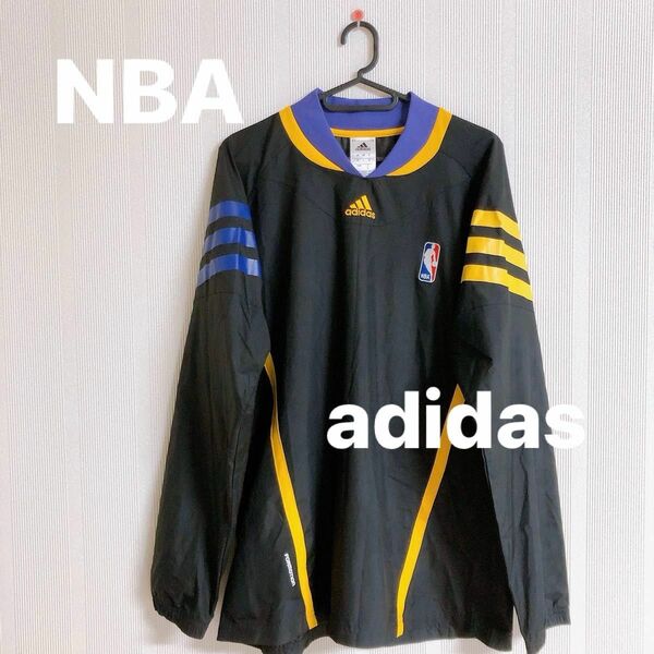 NBA レイカーズ　adidas ナイロンプルオーバー