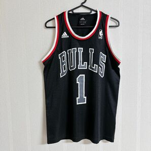 adidas 古着 NBA シカゴブルズ デリックローズ 1 ユニフォームシャツ