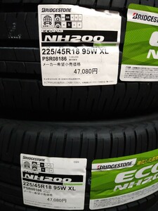 ブリヂストン NH200 225/45R18 新品未使用 4本セット送料無料