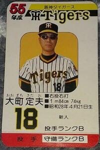 タカラプロ野球カードゲーム昭和５５年度阪神タイガース 大町定夫