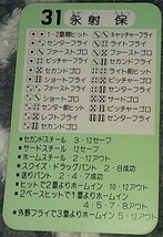 タカラプロ野球カードゲーム昭和５８年度西武ライオンズ 永射保_画像2