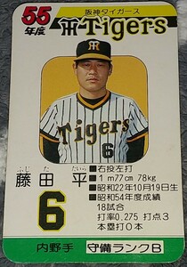 タカラプロ野球カードゲーム昭和５５年度阪神タイガース 藤田平