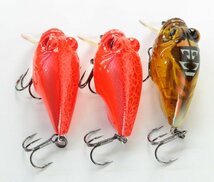 ●【中古品】メガバス　グリフォン　ゼロ　CICADA×1　VR(Viper-Red)×2　Megabass GRIFFON Zero ルアー3個セット '_画像3