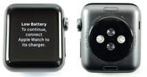 ●【中古品】Apple Watch Series 3 NIKE+GPSモデル 38mm MTF12J/A ブラック アルミニウム【初期化/動作確認済】：_画像2