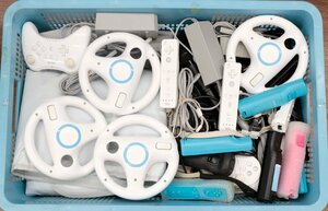 【中古・ジャンク品】Wii WiiU 周辺機器まとめ ハンドル Wiiリモコン マット プロコン等 【未検品】'