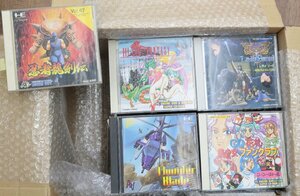 【中古・ジャンク品】PCエンジンソフトまとめ レディソード CD花札 ハイレグファンタジー サンダーブレード 忍者龍剣伝 コラムス 他.,