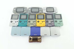 【中古・ジャンク品】GB GBA GBASP GBミクロ ゲームボーイ アドバンス ゲームボーイアドバンスSP ミクロ 本体15台セット【未検品】°°