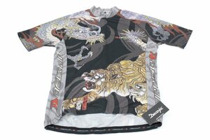 【中古品】DECOJA 和柄 龍虎 サイクルジャージ サイクルウェア XL〔3〕【ゆうパケ可】.