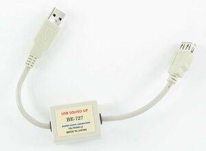 【中古・ジャンク品】USB SOUND UP BE-727 BA labo BRIDGE AUDIO USBアダプター【未検品】10/10：