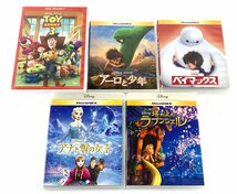 【中古・ジャンク品】ディスニー Blu-ray+DVD 5点セット ラプンツェル アナ雪 トイストーリー3 ベイマックス アーロと少年【再生未確認】：_画像1