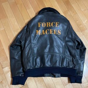 KADOYA レザージャケットフライトジャケット FORCE MACEES XL