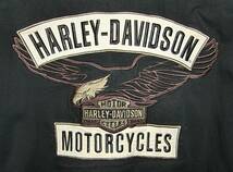 HARLEY DAVIDSON【ブラックシャツ】L 相当【管42-3】送料￥１８５_画像7