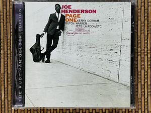 JOE HENDERSON／PAGE ONE／CAPITOL RECORDS (BLUE NOTE) 7243 4 98795 2 2／EU盤CD(英国盤)／ジョー・ヘンダーソン／中古盤