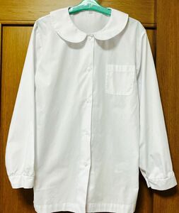 スクールシャツ 155cm 女の子 ブラウス 長袖 丸襟 制服