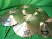 nt240315-015B8 SABIAN 割れシンバル5枚セット 18インチ 中古品 ジャンク品 ドラム 打楽器 音楽 バンド セイビアン_画像1