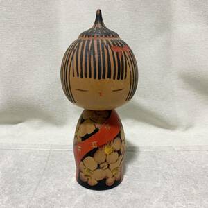 川瀬祐志 高さ19.5cm 郷土玩具 伝統民芸 伝統こけし 創作こけし JAPANESE KOKESHI DOLL YUJI KAWASE antique old 