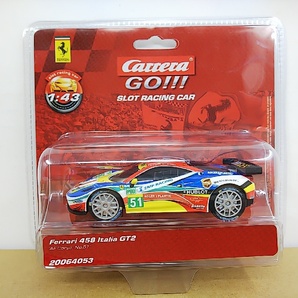 ■ 京商 Carrera GO!!! SLOT RACING CAR 1/43 Ferrari 458 Italia GT2 ”AF Corse No.51” フェラーリ スロットレーシングミニカーの画像1