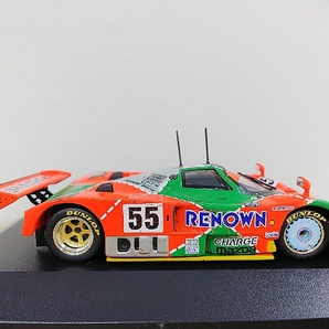 ■ ixoイクソ 1/43 LMC023 MAZDA 787B #55 WINNER LE MANS 1991 (オレンジ×グリーン) マツダ ルマンレナウン レーシングミニカーの画像4