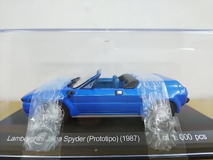 ■ WHITEBOXホワイトボックス 1/43 19886 Lamborghini Jalpa Spider Prototipo ブルー ランボルギーニ ジャルパ スパイダー モデルミニカー