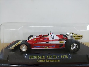 ■ アシェット 1/43 FERRARI 312 T3-1978 Carlos Reutemann 赤 フェラーリ カルロス・ロイテマン F1レーシングミニカー