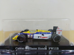 ■アオシマ 1/64 F1GPミニカーコレクション Canon Williams Honda FW11B キャノンウィリアムズホンダ ミニカー