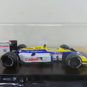 ■アオシマ 1/64 F1GPミニカーコレクション Canon Williams Honda FW11B キャノンウィリアムズホンダ ミニカーの画像4