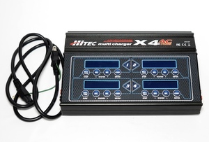 【ゆうパック80/同梱不可】特価!! ハイテック multi charger X4 AC plus (本体のみ) 4本同時充電 AC/DCバランス充電器、定価 36080円