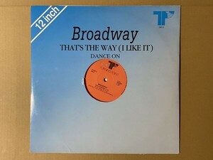 試聴 LP未発売 USA未発売 KC & The Sunshine Band カバー エレクトロ ディスコ Broadway That's The Way（I Like It) ダンクラ 12インチ