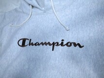 USA製 赤タグ Champion チャンピオン リバースウィーブ 刺繍ロゴ スウェット パーカー L _画像4