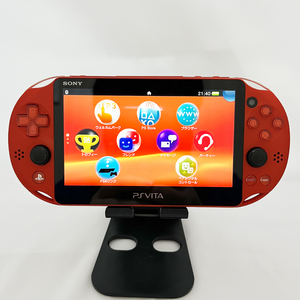 PlayStation Vita( PlayStation Vita )PS Vita PCH-2000 metallic red body +16GB memory card attaching 