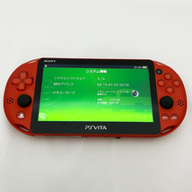 PlayStation Vita（プレイステーション ヴィータ）PS Vita PCH-2000 メタリックレッド 本体＋16GBメモリーカード付き _画像2