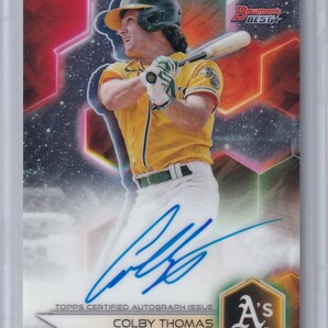 MLBカード 2023 Bowman's Best Colby Thomas auto Oakland Athleticsの画像1