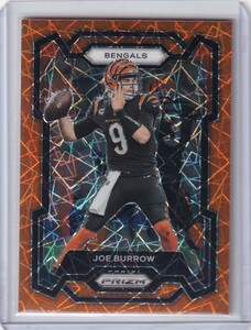 NFLカード 2023 Panini Prizm Joe Burrow Orange Lazer Bengals