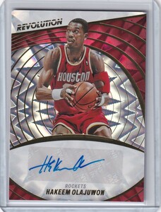 [100枚限定] NBAカード 2022-23 Revolution Basketball Hakeem Olajuwon auto Fractal /100 Houston Rockets