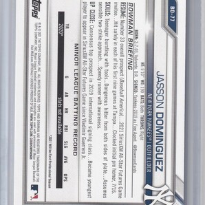 [499枚限定] MLBカード Bowman Jasson Dominguez /499 New York Yankeesの画像2