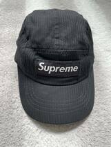 SUPREME シュプリーム 5パネル ジェットキャップ ボックスロゴ ブラック 帽子 黒 Cap _画像1