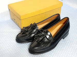 美品　REGAL リーガル タッセル ローファー 2762 レザーシューズ 革靴 黒色 ブラック サイズ 26 メンズ ビジネスシューズ